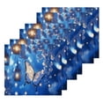 thumbnail image 3 of BZSMCE Towel Cotton Face Towel Soft Hand Towels Fashion Butterflies Flowers and Glowing Lanterns Pattern, 3 of 9