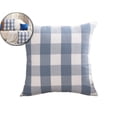 thumbnail image 1 of 18"x18" Plaid Pillow Cover – Soft & Breathable Throw Pillow Case for Sofa, Couch, Porch & Outdoor Use – Checkered Pattern with Hidden Zipper, 1 of 5