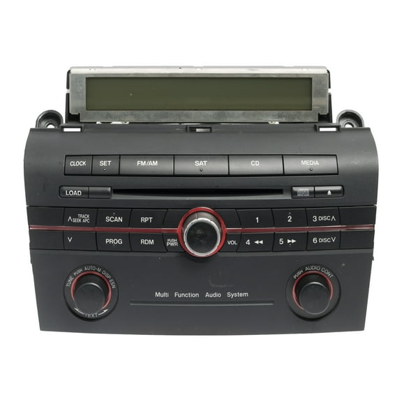 Restored 20062007 Mazda 3 Radio AM FM 6 Disc CD Player w Display BR9E669R0A (Refurbished)