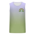 thumbnail image 4 of Camiseta sin mangas de cuello redondo para hombre, informal, a la moda, sin mangas, con estampado, cuello redondo, deportiva, de poliéster, 4 of 4