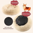 thumbnail image 3 of Cama para perros pequeños, cálida y redonda de felpa de 50 cm para perros medianos y pequeños, que mejora el sueño y mantiene el calor., 3 of 4