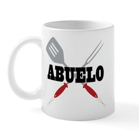 CafePress - Abuelo BBQ Grilling Mug - 11 oz Ceramic Mug - Novelty Coffee Tea Cup