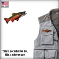 thumbnail image 4 of Brook Trout, Brookie, Fish Pin, Hand Painted, FP006PR, 3" Very Large Lapel Pin, Hat, Brooch, Brooches, Jewelry, Gift, Fishing, Salmonoids, 100% Handmade in the USA, 200 Fish Designs Available, 4 of 7