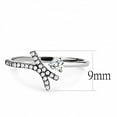 thumbnail image 2 of Luxe Jewelry Designs Stainless Steel Women's Ring with Round AAA Grade CZ - Size 7 (Pack of 2), 2 of 4
