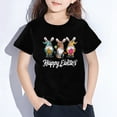 thumbnail image 2 of EnJoCho Child Playwear Tops Toddler Baby Girl T Shirts Short Sleeve Tee Shirts Easter Graphic Baby Bunny Tshirt Easter Clothes Princess Shirt Tops, 2 of 8