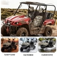 thumbnail image 4 of KUIFORTI Camo UTV Seat Covers Seats Cover for UTV Compatible with Yamaha Rhino 700 660 450 2004-2021 Comfortable Polyester Fits with Rhino Bucket Seat Cover with Headrest Covers, 4 of 7