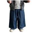 thumbnail image 3 of JFOPQVSM Cotton and Linen Long Pants Toddlers and Baby Girls' Wide Leg Pull-on Pant (6M-6Y), 3 of 9