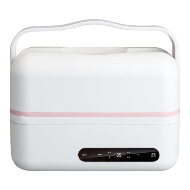 veasfak Electric Lunch Box Rectangle Bento Box 1200 ml Steamer Practical Food Heater for White