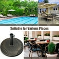 thumbnail image 6 of Gymax 22 lbs Round Resin Patio Umbrella Base Stand Holder w/ Adjustable Knob, 6 of 10