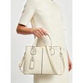 thumbnail image 3 of Gustave PU Leather Shoulder Tote Bag Crossbody Purses and Handbags Fashion Large Capacity Top Handle Satchel Bags for Women Ladies "White", 3 of 8