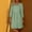 Green, variant on Trendy SMihono Linen Dresses for Women 2025 Casual Summer Cotton Linen Dress Tunic Flowy Mini Sundress 3/4 Sleeve Beach Outfits Hot Pink S