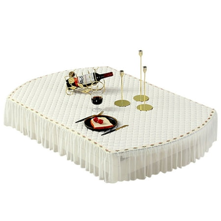 

Oval Tablecloth And Matching Chair Covers Cotton Linen Tablecloth With Yarn Edges White Silk Cotton Filled Tablecloth For Indoor Outdoor -H-8chair cover