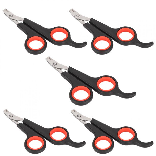Qukaim Cortaúñas para mascotas para el aseo de gatos y perros, herramienta profesional de 5 piezas, recortadora de garras para cachorros, gatos, perros, accesorios de medición de costura