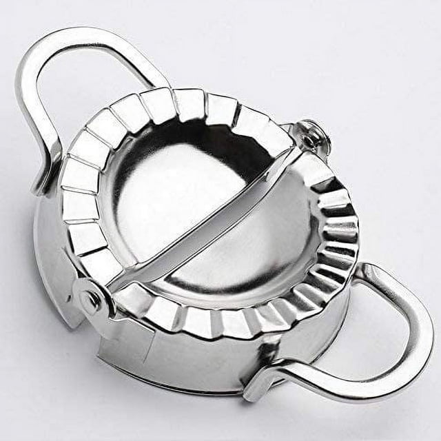 Zhuge Stainless Steel Dumpling Calzone Ravioli Empanada Turnover Pierogi Maker Mold,Pastry Dough Press (S-3inch)