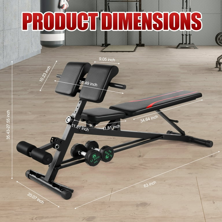 VIBESPARK Adjustable Weight Bench, 900LBS, Home Gym Bench