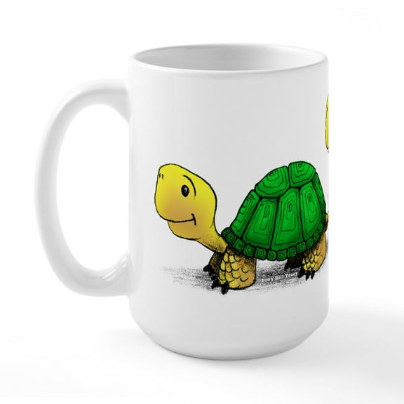 CafePress - Large Turtle Coffee Mug - 15 oz Ceramic Large White Novelty Mug