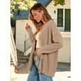 thumbnail image 5 of Women's Cardigan 2023 Open Front Oversized Button Lightweight Sweaters V Neck Loose Cardigans Knit Outwear, 5 of 14