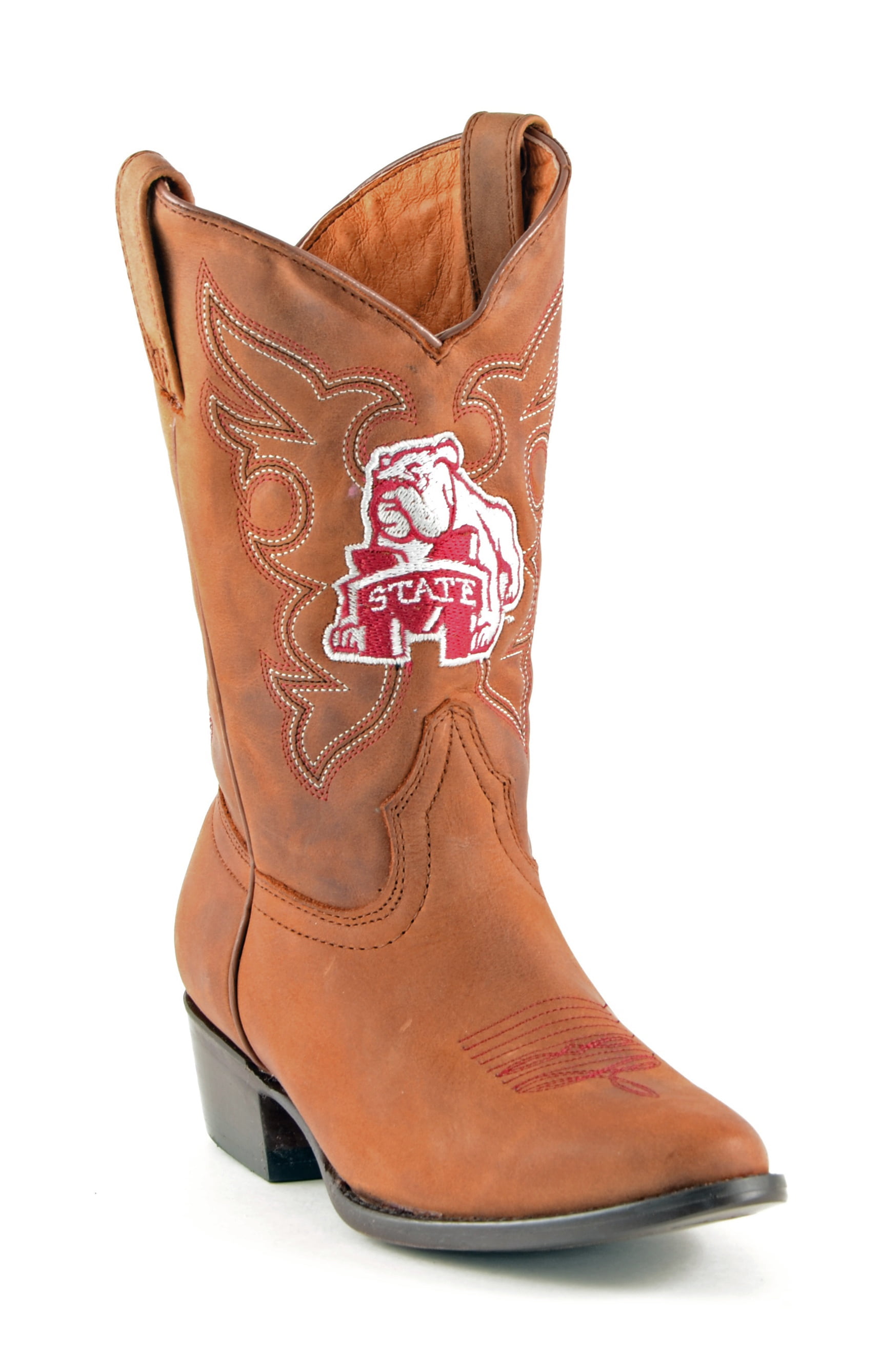Gameday New Boys Honey Leather Mississippi State Western Cowboy Boots by GameDay Boots