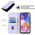thumbnail image 7 of Tarise Phone Case for Samsung Galaxy A32 5G Case, Premium PU Leather Card Holder Wrist Strap Magnetic Closure Flip Stand Function TPU Interior Book Cover for Samsung A32 5G Wallet Case, Purple, 7 of 7