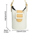 thumbnail image 4 of Pompotops Womens Leather Shoulder Bag Mini Crossbody Bag Soft Handbags Mobile Phone Bag Lined Purse with Single Adjustable Shoulder Strap, 4 of 4