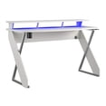 thumbnail image 1 of NTENSE Xtreme Riser, Ergonomic, Home Office, Work Table, Computer, Gaming Room Desk, Monitor Stand, Cup Holder, Headphone Hook, White, 1 of 2