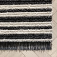 thumbnail image 4 of Well Woven Maya Adriel Solid Border Pattern Ivory 2'7" x 9'10" Runner Textured Pile Area Rug, 4 of 7