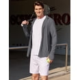 thumbnail image 4 of COOFANDY Men's Casual Light Jacket UPF 50+ Hooded Zip-Up Sun Shirt Breathable for Travel Fishing, 4 of 5