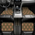 thumbnail image 7 of Fuzoiu Green and Squares Print Carpet Floor Mats for Car,Car Foot Mat Set,Universal Fit 4 Piece Mat Pad Set,Fits Most Cars Trucks Vans Sedans SUV Auto Carpet Mat Se, 7 of 7