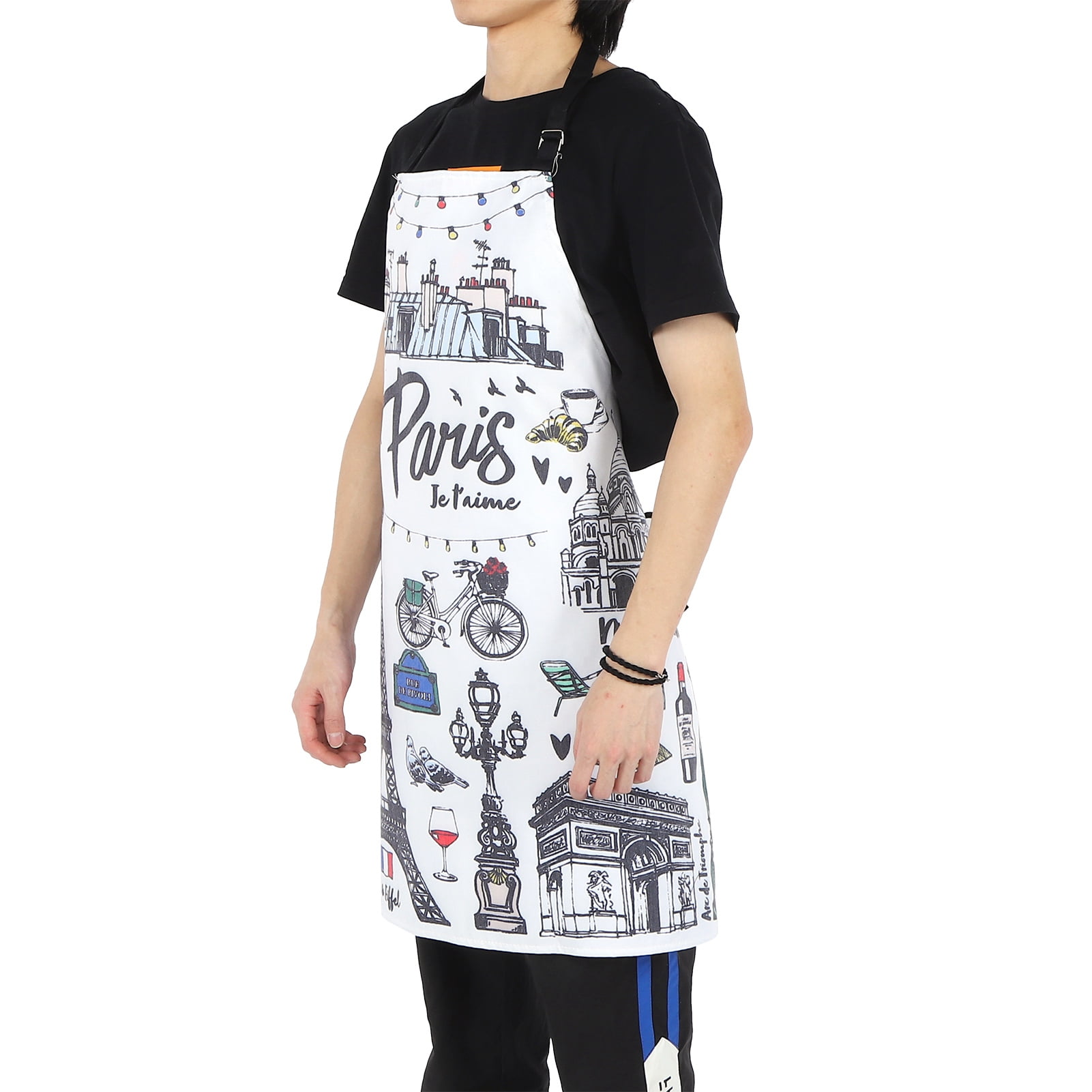 Kitchen Cooking Apron Cartoon Printed Apron Cooking BBQ Baking Apron for Home 