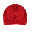 thumbnail image 1 of Chapeau Bébé Chaud en Polyester Coton Nœud Papillon Bonnet Accessoires, 1 of 10