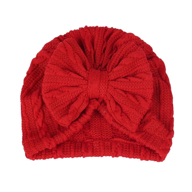Chapeau Bébé Chaud en Polyester Coton Nœud Papillon Bonnet Accessoires