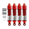 thumbnail image 1 of Runquan 4 Pieces RC Car Shock Absorbers Metal Shock Absorbers for 7665 1:18 Scale RC Red, 1 of 8