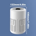 thumbnail image 3 of Desktop Air Purifier with Multi-Layer Filtration Negative Technology for Odor and Pollutant Removal, Compact Tower Fan for Home and Office, Includes Filter and Aromatherapy Patch, 3 of 9