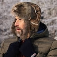 thumbnail image 5 of Winter Hats for Men Women Camouflage Trapper Hat Faux Fur Lined Ushanka Ear Flap Ski Cap Windproof Thermal Cold Weather Gear for Hunting Outdoor Sports Everyday Casual Apparel Gear, 5 of 8