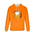 thumbnail image 5 of Txeol Party Hoodie for Men Long Sleeve Oversized Sweatshirts with Pocket Festival Print Drawstring Pullover,Orange,XL, 5 of 6