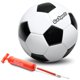 thumbnail image 1 of GoSports Balón de fútbol clásico en blanco y negro con bomba premium, disponible como balones individuales o en paquete de 6, elige tu tamaño, 1 of 6