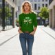 thumbnail image 5 of TaTaai Women St. Patrick's Print Crew Neck 3/4 Sleeve Black T-Shirt Loose Casual Top Ladies Spring Street Wear Lightweight Breathable Non-See-Through No Fading Soft Top Gift, 5 of 7
