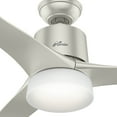 thumbnail image 6 of Hunter Wifi 54" Symphony Matte Nickel Ceiling Fan with Light Kit and Remote, 6 of 7