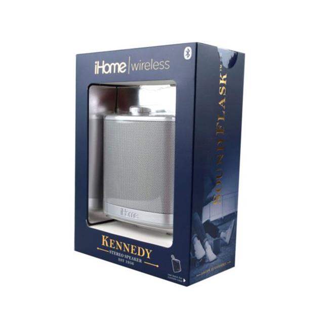 Kole Imports EN174-6 iHome Silver Flask 