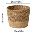 thumbnail image 2 of Seagrass Woven Flower Pot Cover Basket Planter Holder for Plants Indoor Outdoor Garden Decor Storage Organizer Brown 100%Polyester, 2 of 2