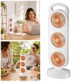 thumbnail image 6 of Leeye Triple Head Standing Fan, Rechargeable Portable Floor Fan with Dual Head Separate Control, 3-Speed Lightweight Personal Fan for Indoor Outdoor Travel, B, One Size,, 6 of 6