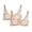 Beige, variant on WREESH 2 Pack Push-Up Bra Balconette Bra Women No Underwire Bras Gathering Bra Underwear Daily Bra Lace Bra Underwear Beige