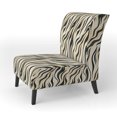 thumbnail image 3 of Designart "Timeless Elegance I" Cream Abstract Upholstered Accent Chair - Modern Arm Chair For Bedroom, 3 of 7