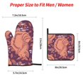 thumbnail image 4 of XMXT Waterproof Oven Mitts and Pot Holders Sets, Cute Goldfish Pattern Sets Kitchen Cooking Heat Resistant, 4 Pcs, 4 of 8