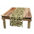 thumbnail image 1 of Leaves Table Runner, Abstract Vertical Leafy Branches Retro Revival Scroll Style Autumn Season Foliage, Dining Room Kitchen Rectangular Runner, 3 Sizes, by Ambesonne, 1 of 2
