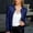 Navy women sequin blazer jacket a1, variant on Women Fall Winter Long Sleeve Sequins Open Front Blazer Jackets Elegant Party Tops Dressy Trendy Outerwear, Green 2XL