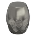 thumbnail image 5 of Allora 16" Contemporary Metal Accent Side Table in Antique Silver, 5 of 9