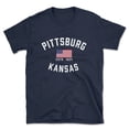 thumbnail image 1 of Pittsburg Kansas Patriot Men's Cotton T-Shirt, 1 of 1