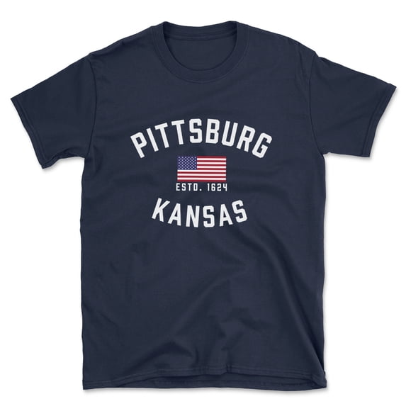 Pittsburg Kansas Patriot Men's Cotton T-Shirt