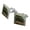 Silver, variant on Black Bear Cubs on Vintage Car Square Cufflink Set - Silver or Gold